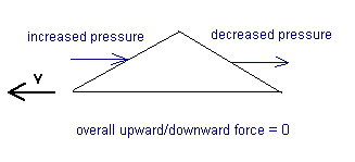 Schematic illustration of symmetric wing profile